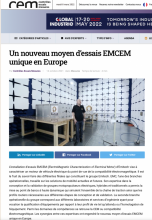 Un nouveau moyen d’essais EMCEM unique en Europe